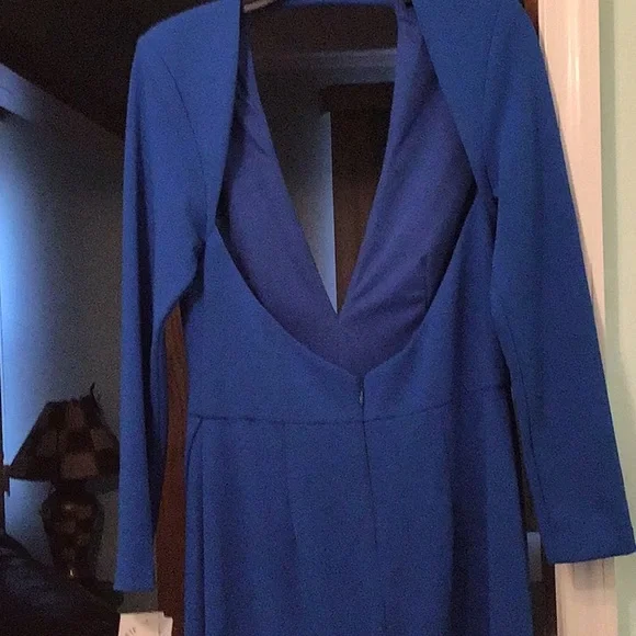 AQUA WOMENS FORMAL GOWN ROYAL BLUE SIZE 12 - Picture 4 of 16